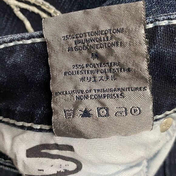 SILVER JEANS Aiko Bootcut Women’s Size 31/35 Distressed Dark Wash READ DESCRIPTI - Picture 7 of 11